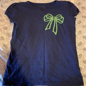 Blue blouse w/ ribbon